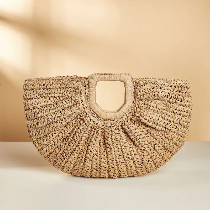 Rantan Handbag Half Moon