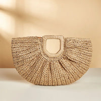 Rantan Handbag Half Moon