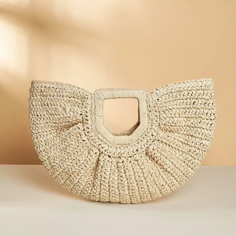 Rantan Handbag Half Moon