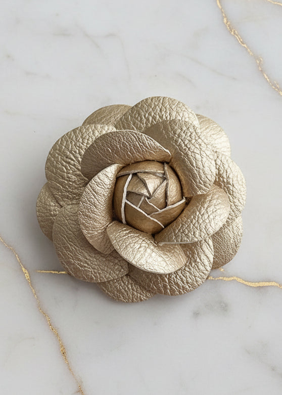Retro Fabic Floral Brooch