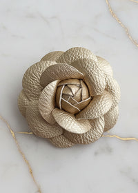 Retro Fabic Floral Brooch