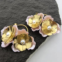 French Retro Flower Earrings