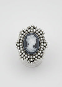 Cameo Retro Brooches