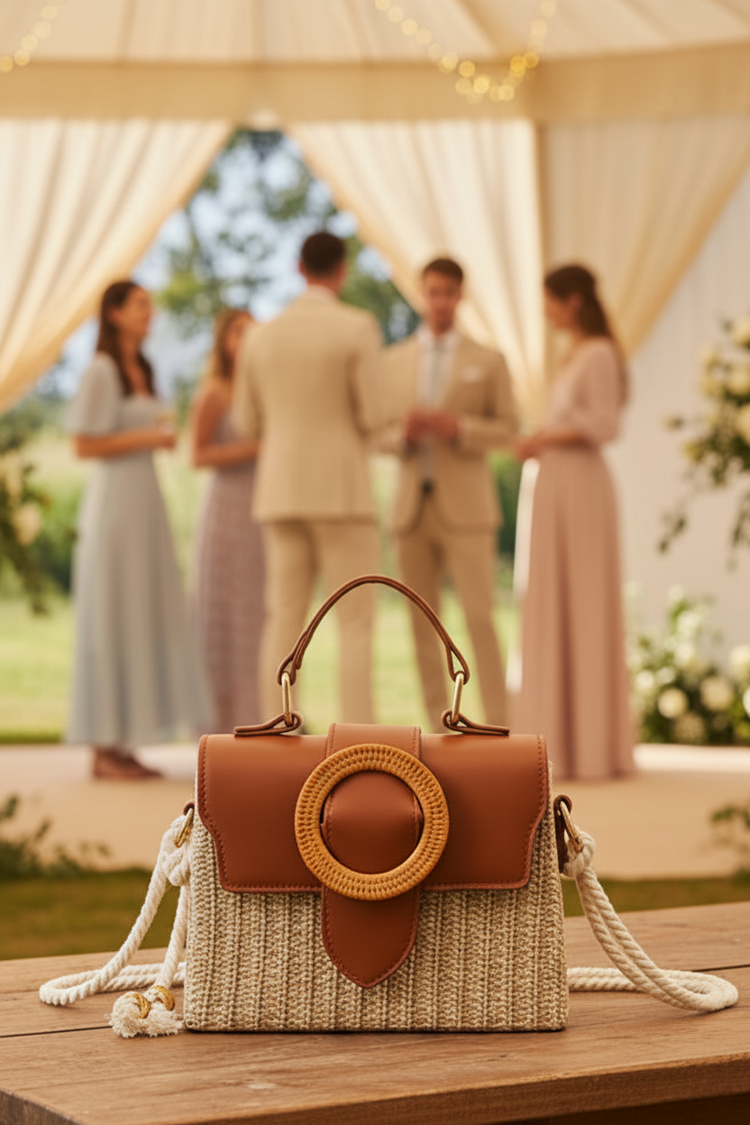 Mini Straw Box Handbag