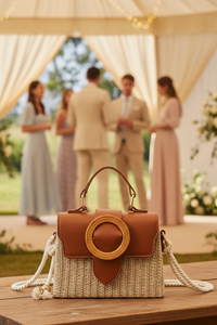 Mini Straw Box Handbag