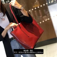Large Leather Commuter Tote Bag