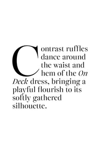 Curate On Deck Dress Hydrangea - flat lay