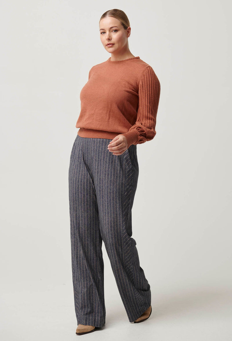 Once Was - Eastyn Supina Cotton Merino Wool Blend Knit in Tawny