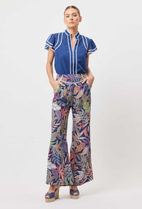 Panama cotton Clipspot binding details Flutter sleeve