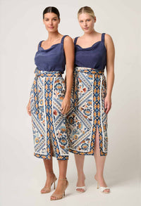 Once Was - Delray Reversible Cupro Cowl Cami Lapis