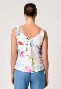 Once Was - Delray Reversible Cupro Cami in Plume Blossom