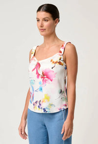 Once Was - Delray Reversible Cupro Cami in Plume Blossom