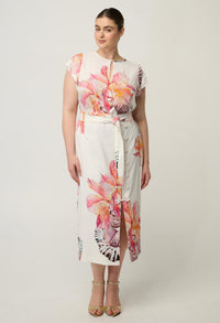 OnceWas Avis Linen Viscose Top in Nautilus Bloom