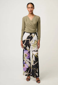Once Was Aster Stretch Wrap Top