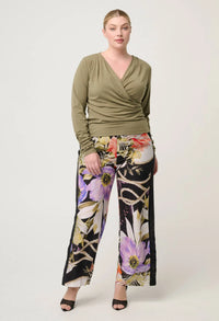 Once Was Aster Stretch Wrap Top