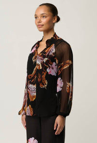 Once Was - Maris Blouse - Sunset Orchid