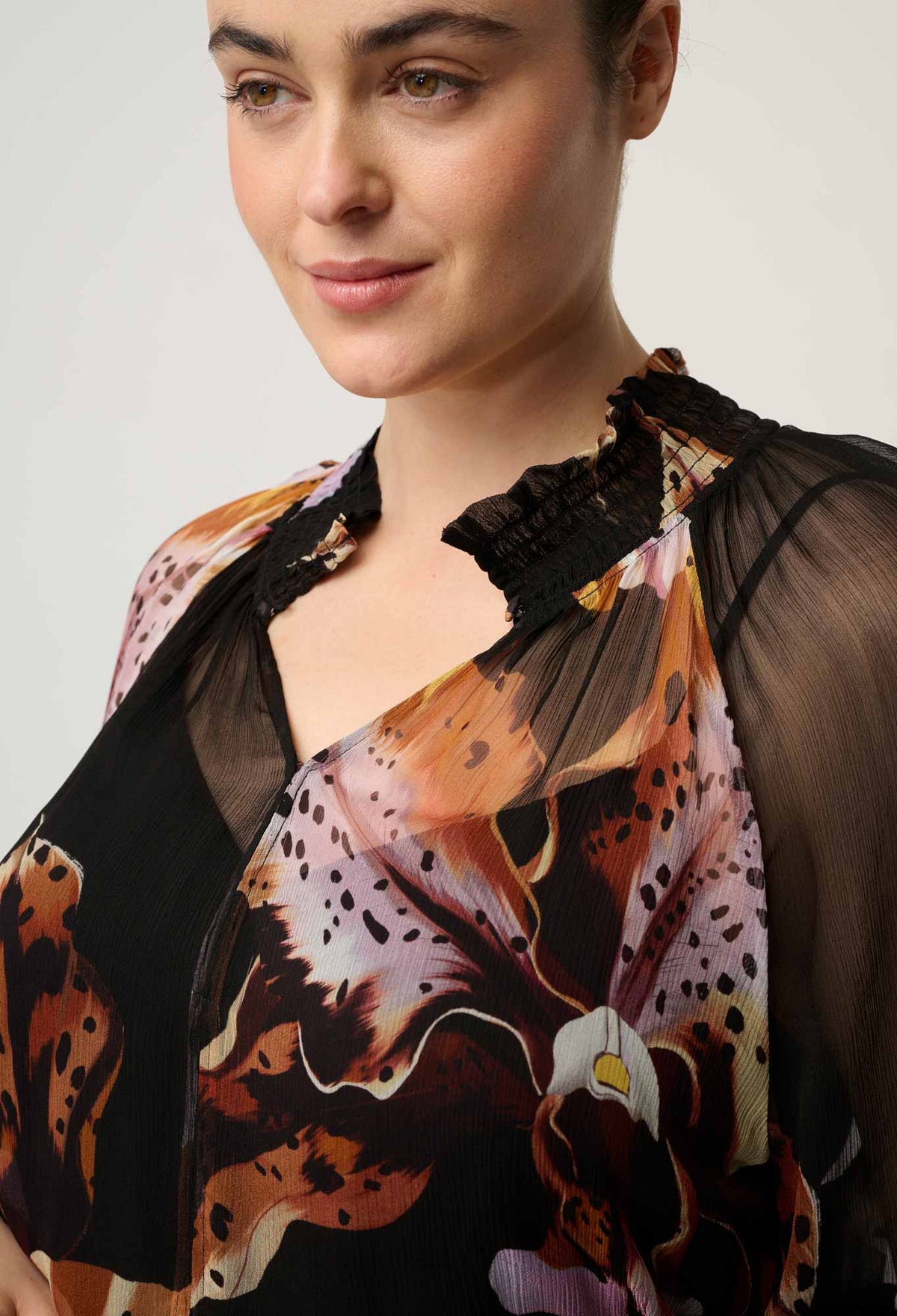 Once Was - Maris Blouse - Sunset Orchid
