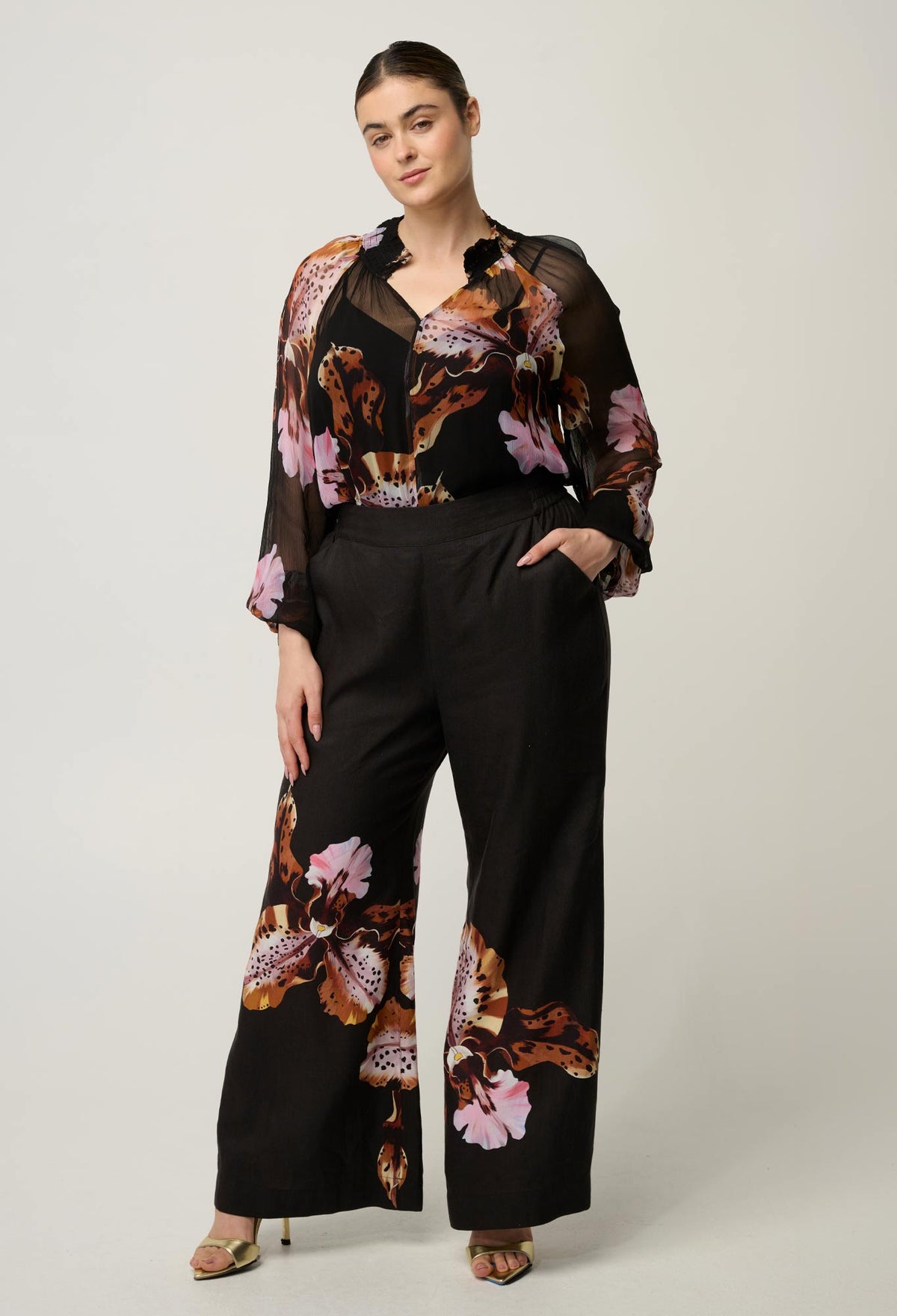 Once Was - Maris Blouse - Sunset Orchid