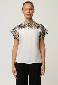 Once Was Eleanor Top Ivory - front