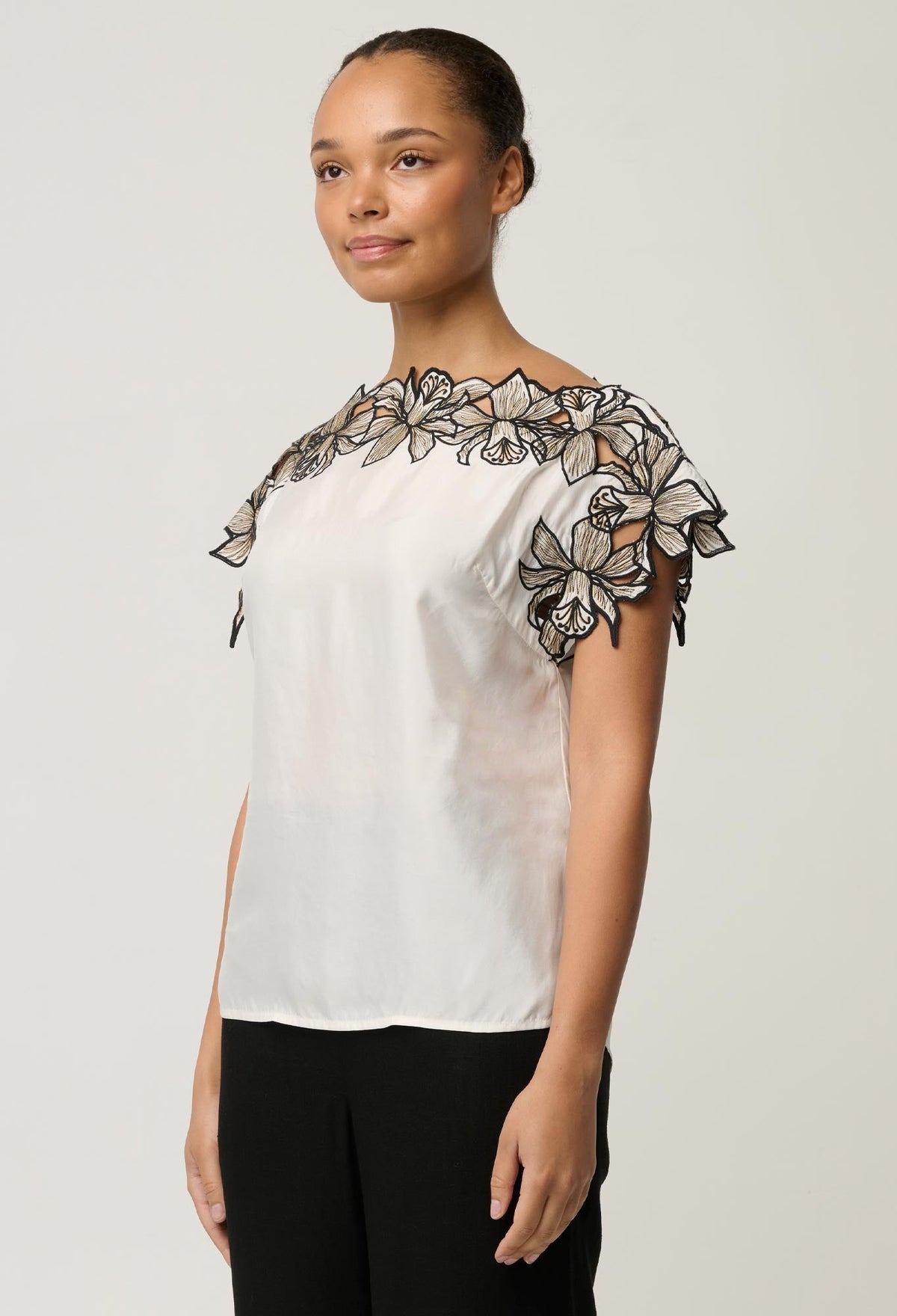 Once Was Eleanor Top Ivory - side