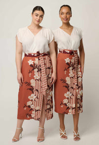 Once Was Kasia Blouse White - shown on two models