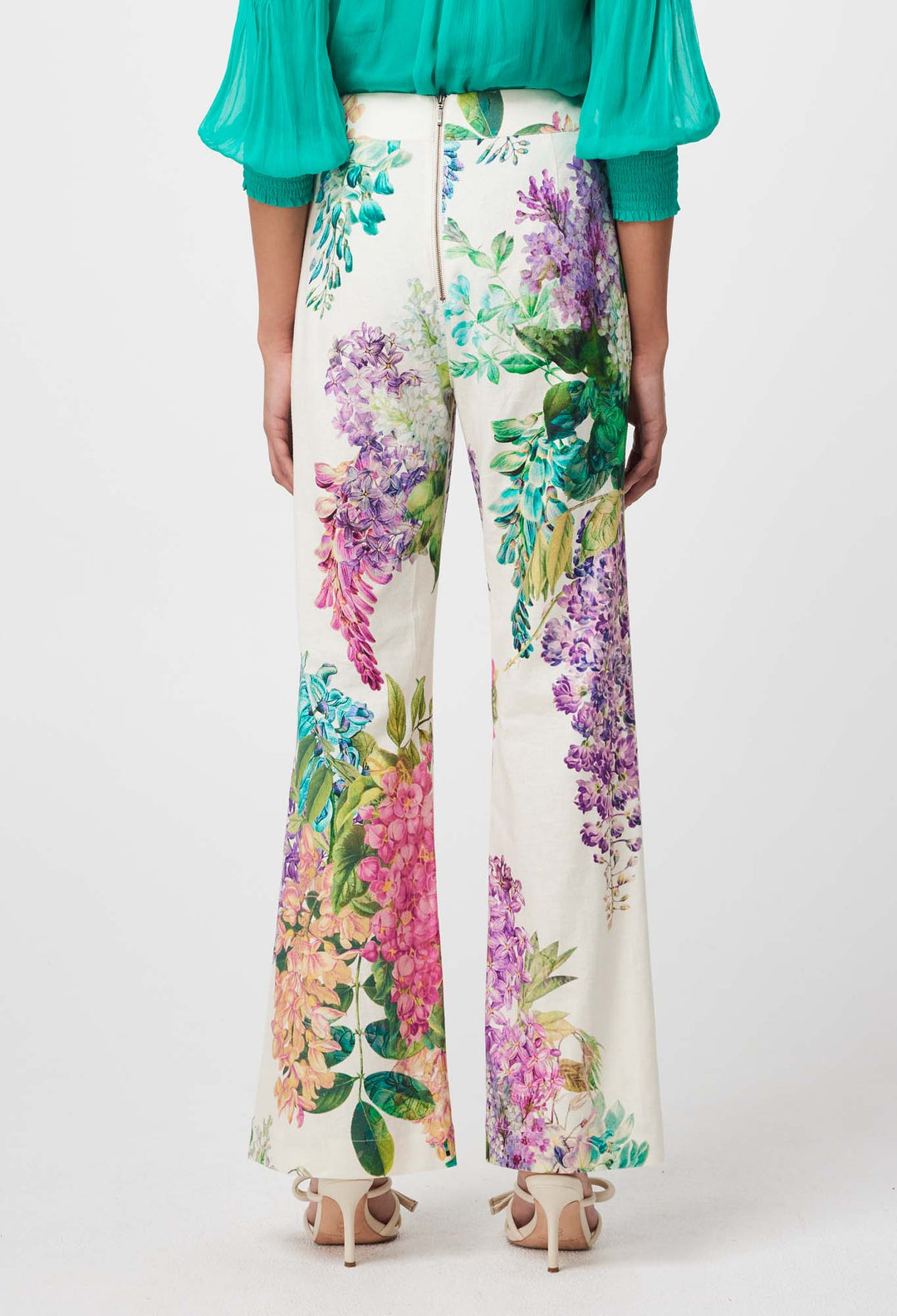 Once Was - Bahia Lace Stretch Linen Pants