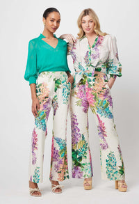 Once Was - Bahia Lace Stretch Linen Pants