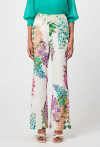 Once Was - Bahia Lace Stretch Linen Pants