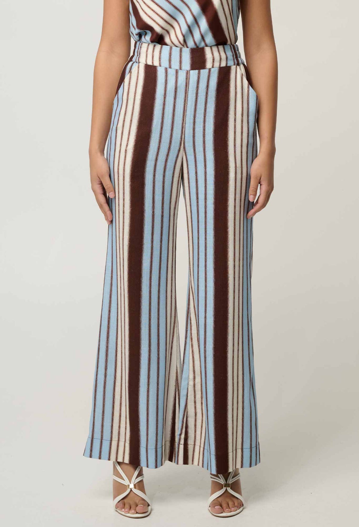 Once Was Willow Pant in Iridescent Stripe - front