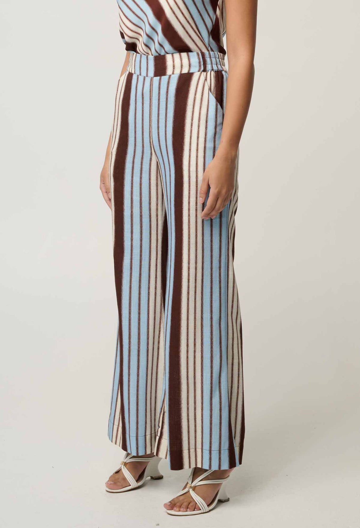 Once Was Willow Pant in Iridescent Stripe - side