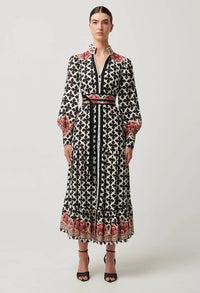 Once Was - Marielle Linen Viscose Maxi Dress