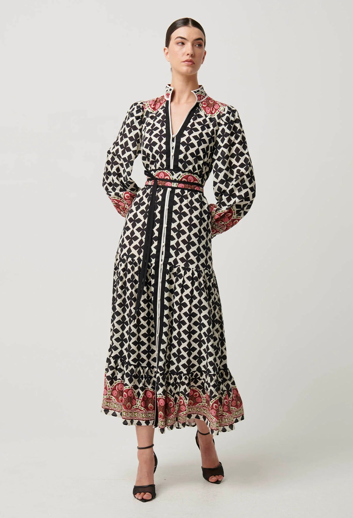 Once Was - Marielle Linen Viscose Maxi Dress