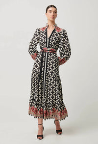 Once Was - Marielle Linen Viscose Maxi Dress