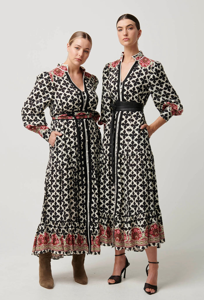 Once Was - Marielle Linen Viscose Maxi Dress