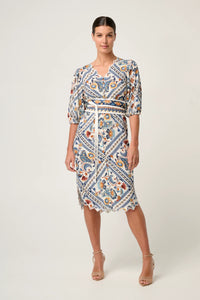 Once Was - Theia Viscose Scallop Embroidered Dress in Petinos Floros