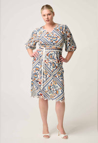 Once Was - Theia Viscose Scallop Embroidered Dress in Petinos Floros