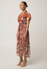 OnceWas Perla dress in Amber Vine, side view