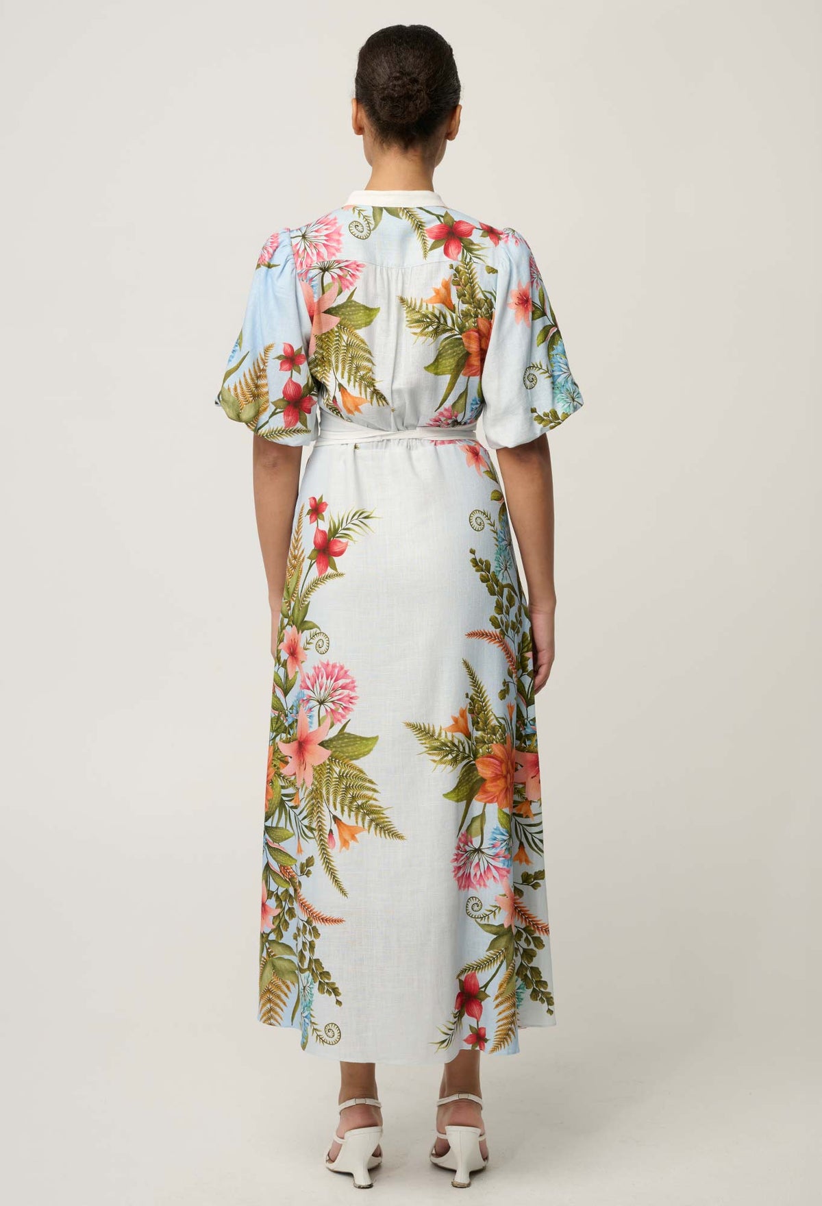OnceWas Fleur Print Dress in Bloomscape