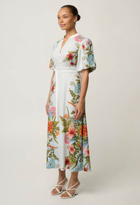 OnceWas Fleur Print Dress in Bloomscape