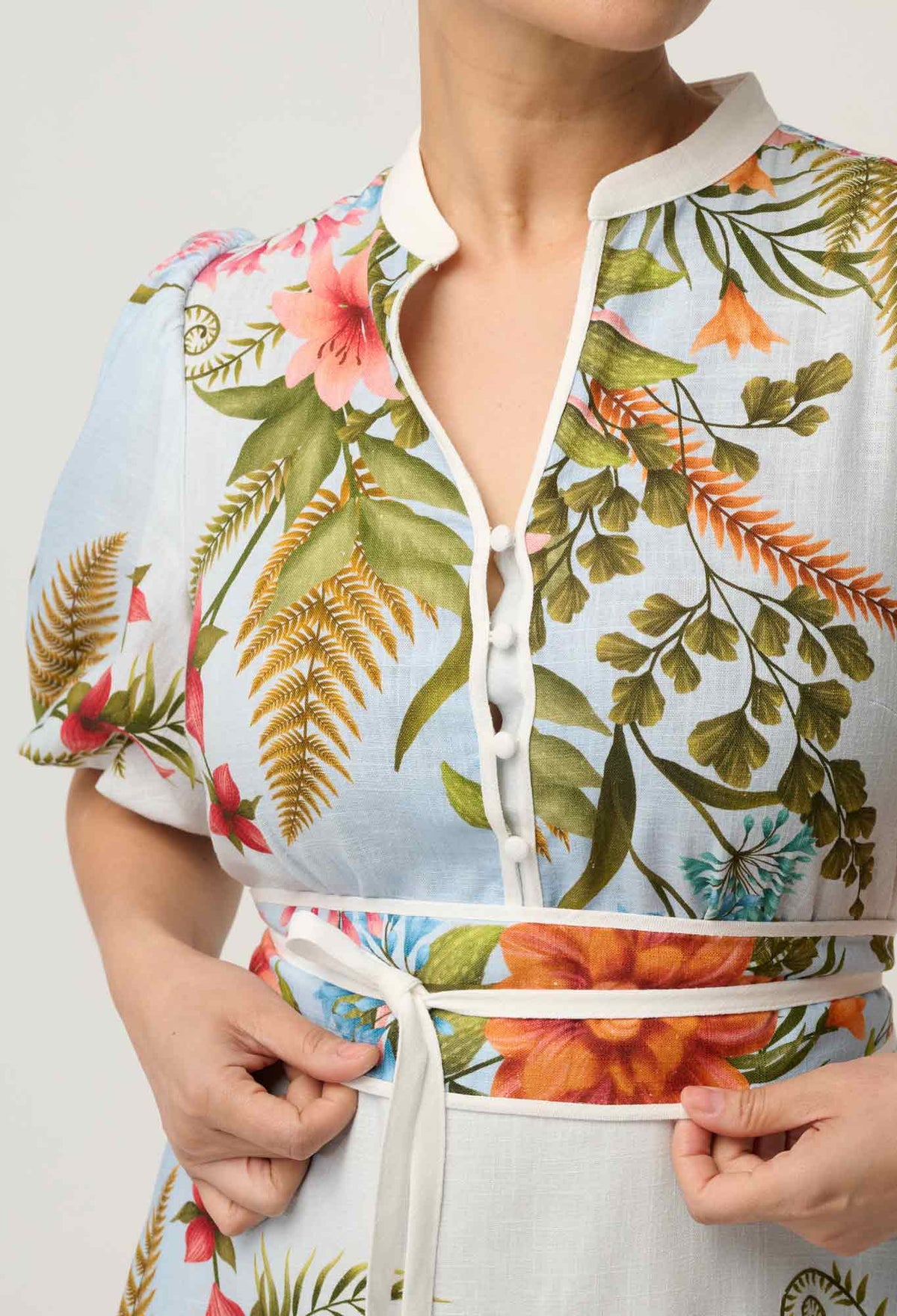 OnceWas Fleur Print Dress in Bloomscape