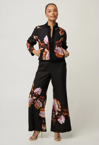 Once Was - Delray Reversible Jacket - Sunset Orchid / Noir Orchid