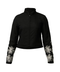 Once Was - Delray Reversible Jacket - Sunset Orchid / Noir Orchid