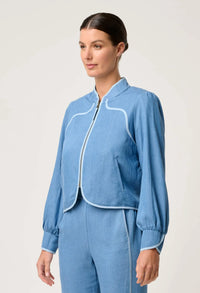 Once Was - Aurora Reversible Viscose with Tencel Fringe Jacket