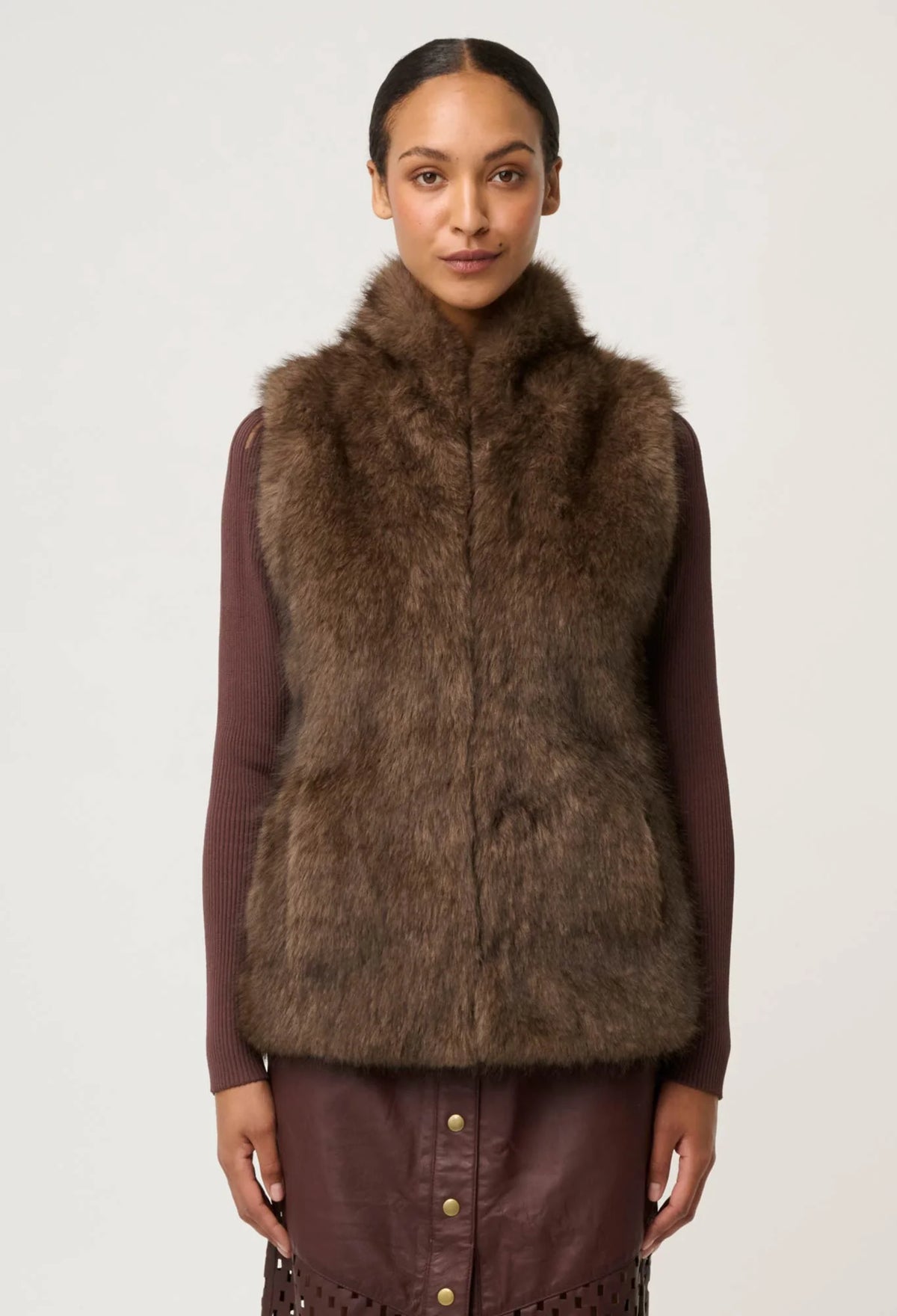 Once Was - Hazel Faux Fur Vest