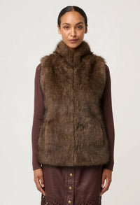 Once Was - Hazel Faux Fur Vest