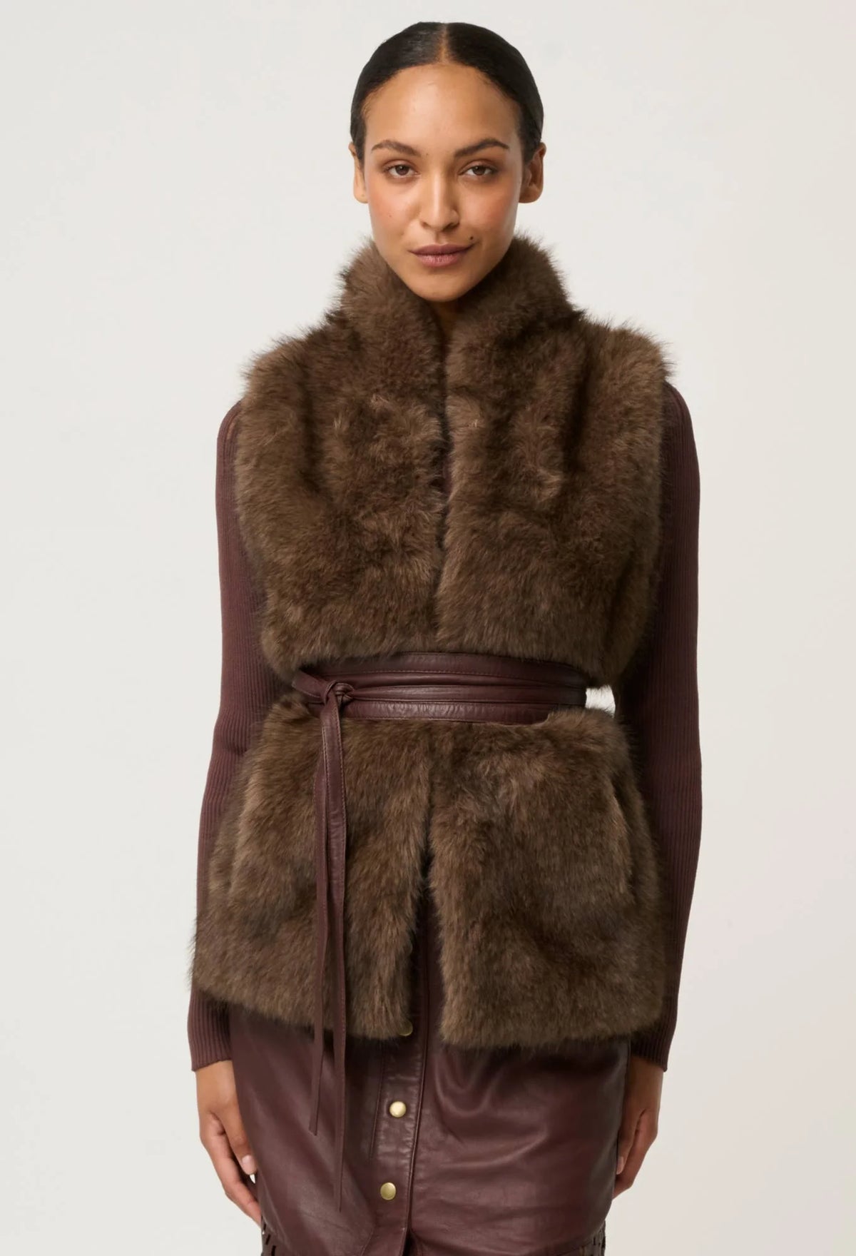 Once Was - Hazel Faux Fur Vest