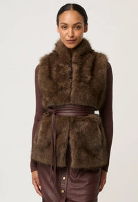 Once Was - Hazel Faux Fur Vest