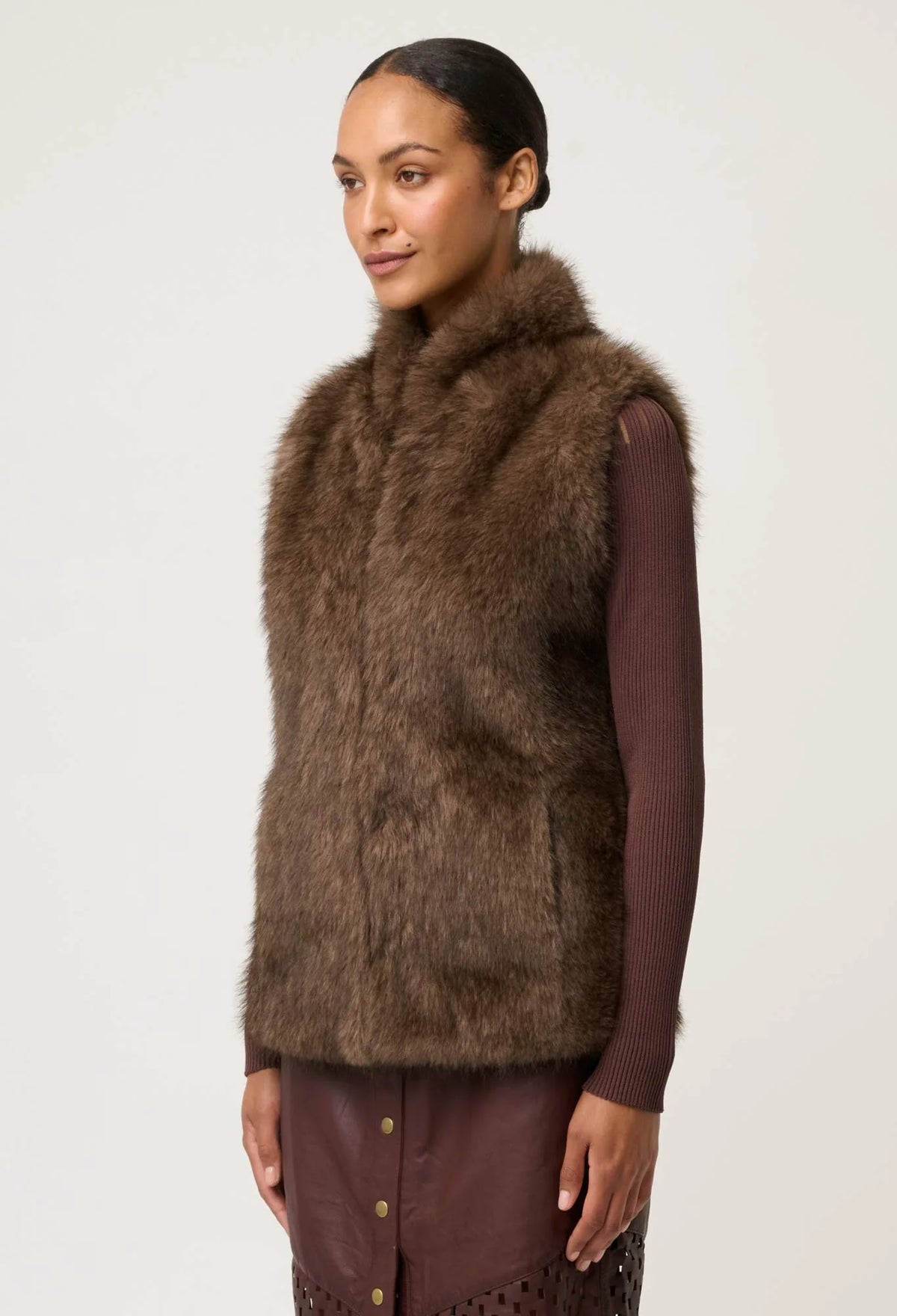 Once Was - Hazel Faux Fur Vest