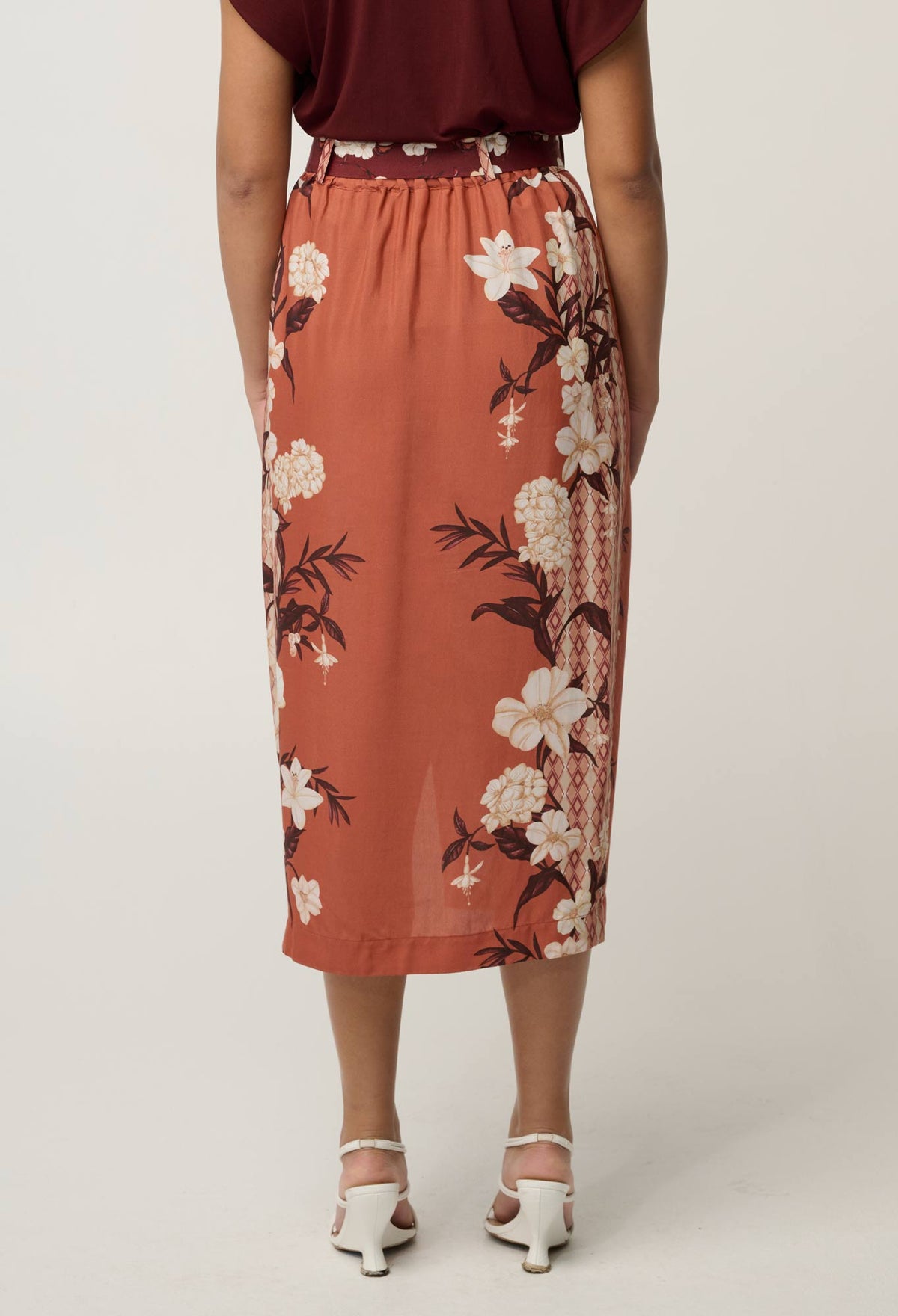 Once Was Adria Skirt Amber Vine - back