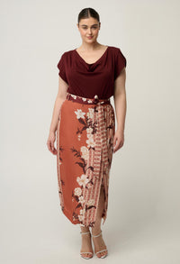 Once Was Adria Skirt Amber Vine - styled